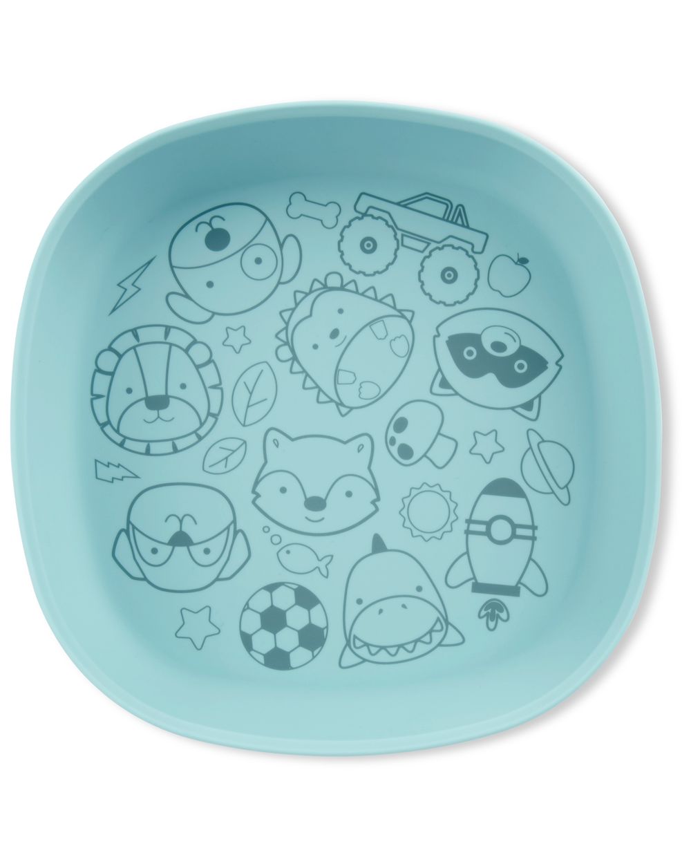 Skip Hop Squad Silicone Plate - Blue