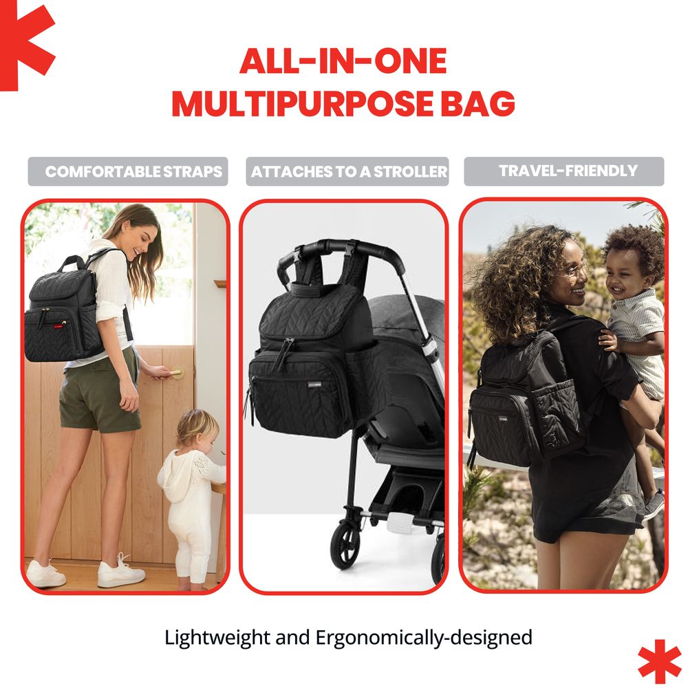 Skip Hop - Forma Diaper Backpack - Chocolate