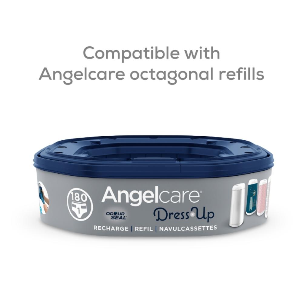 Angelcare - Dress Up - Nappy Pail Refill Cassettes Octagonal - Pack of 3