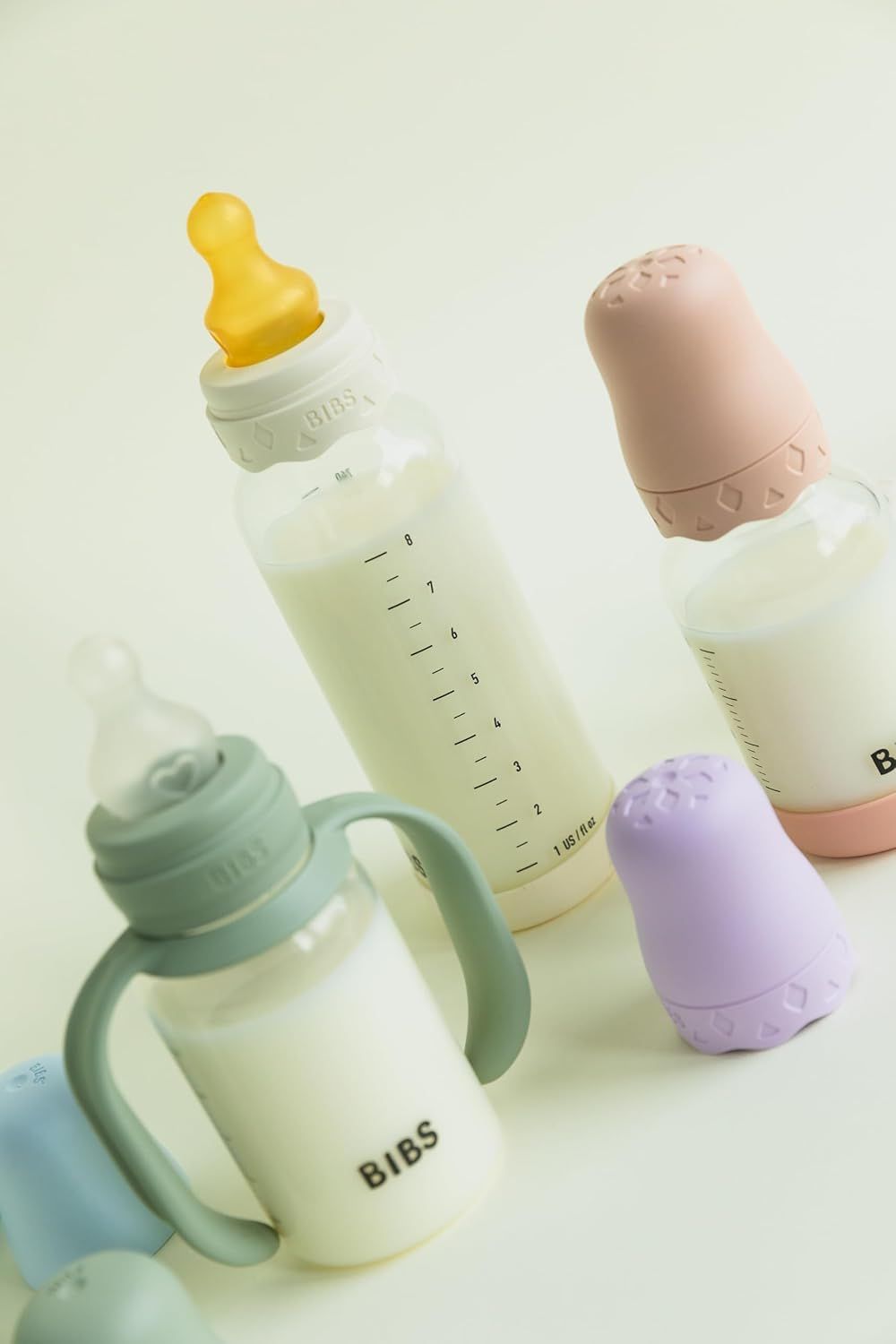 Bibs - Baby Bottle Handle - Ivory