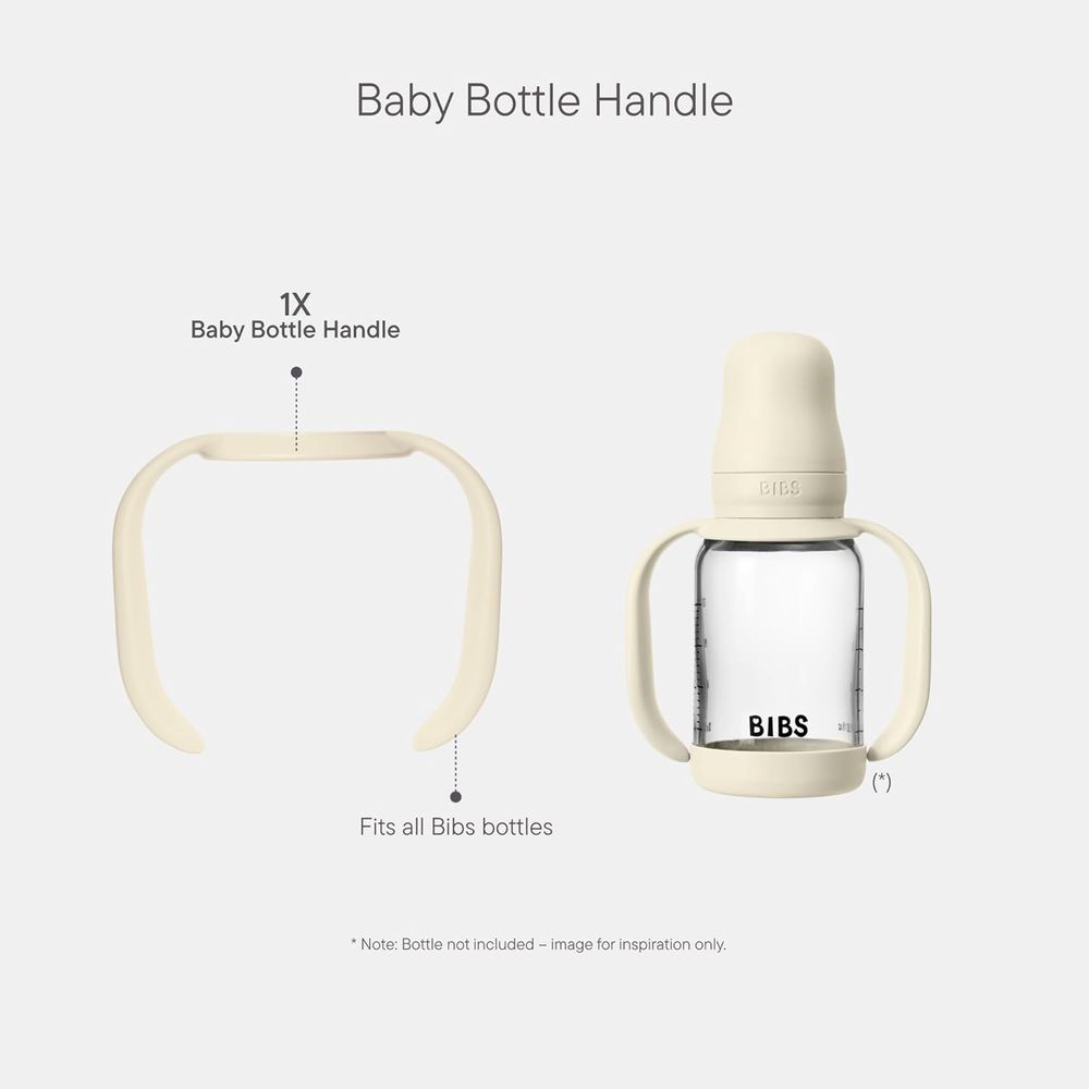 Bibs - Baby Bottle Handle - Ivory