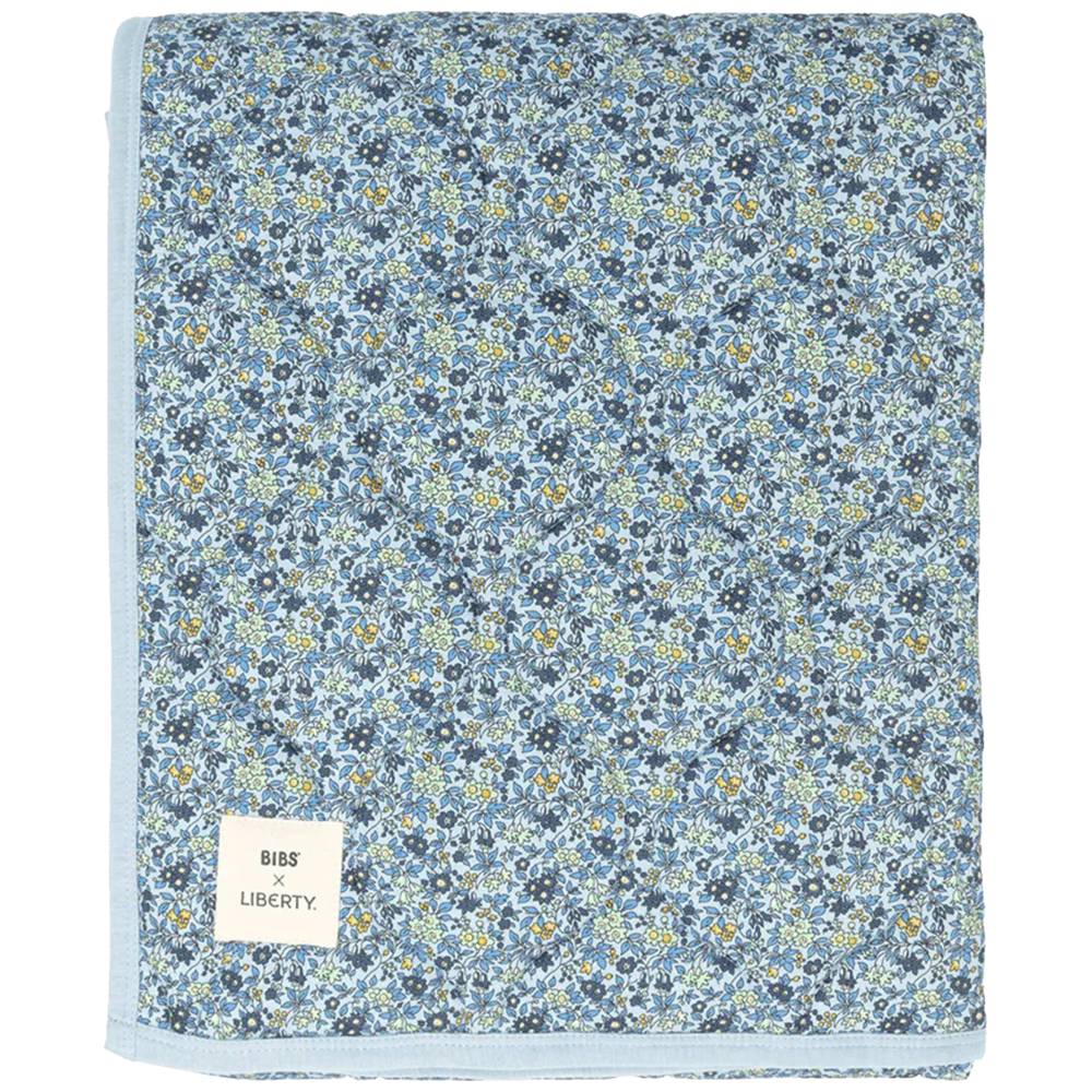 Bibs - Liberty Quilted Blanket - Chamomile Lawn - Baby Blue