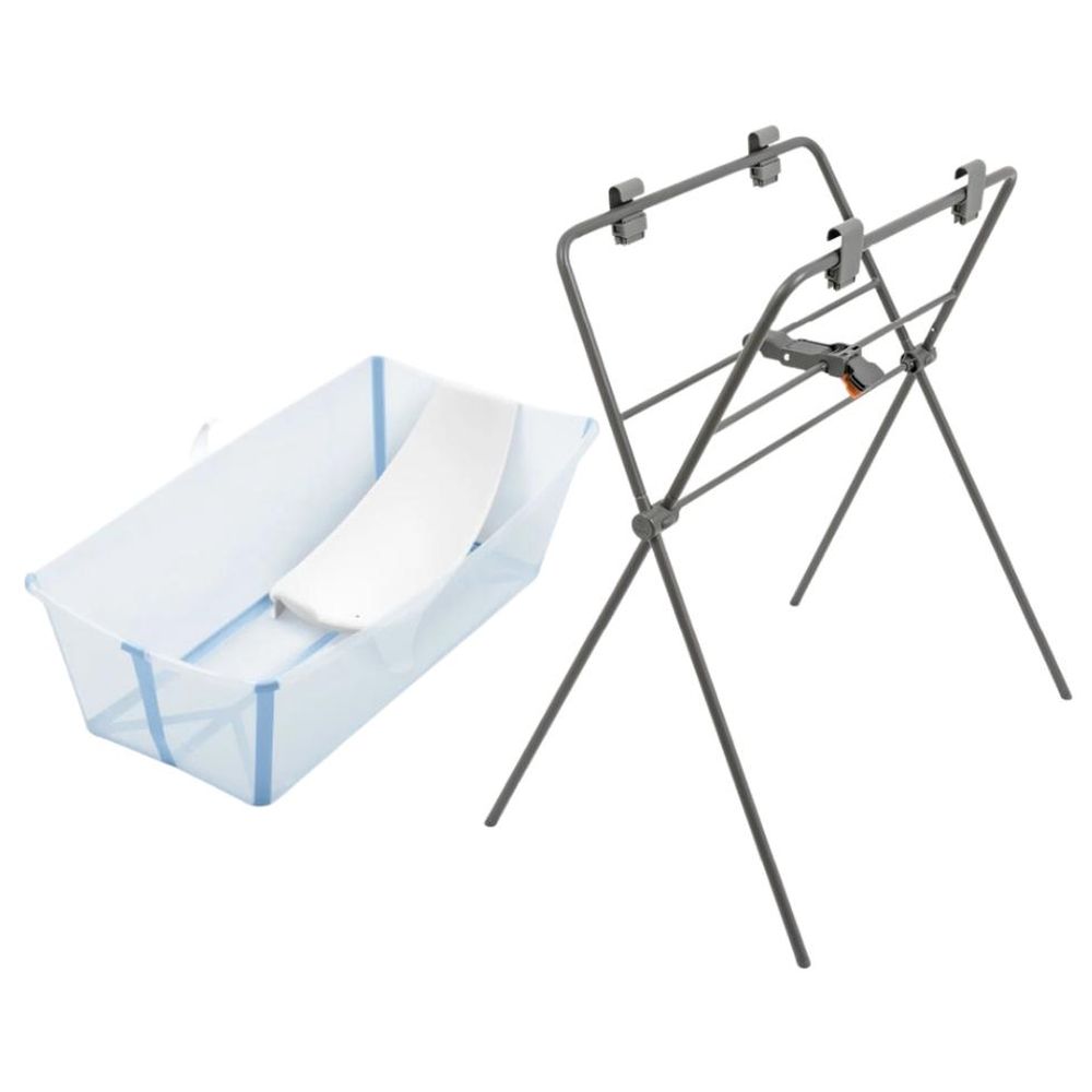 Stokke - Flexi Bath Tub & Foldable Stand Set - Multicolor - 2 Pcs