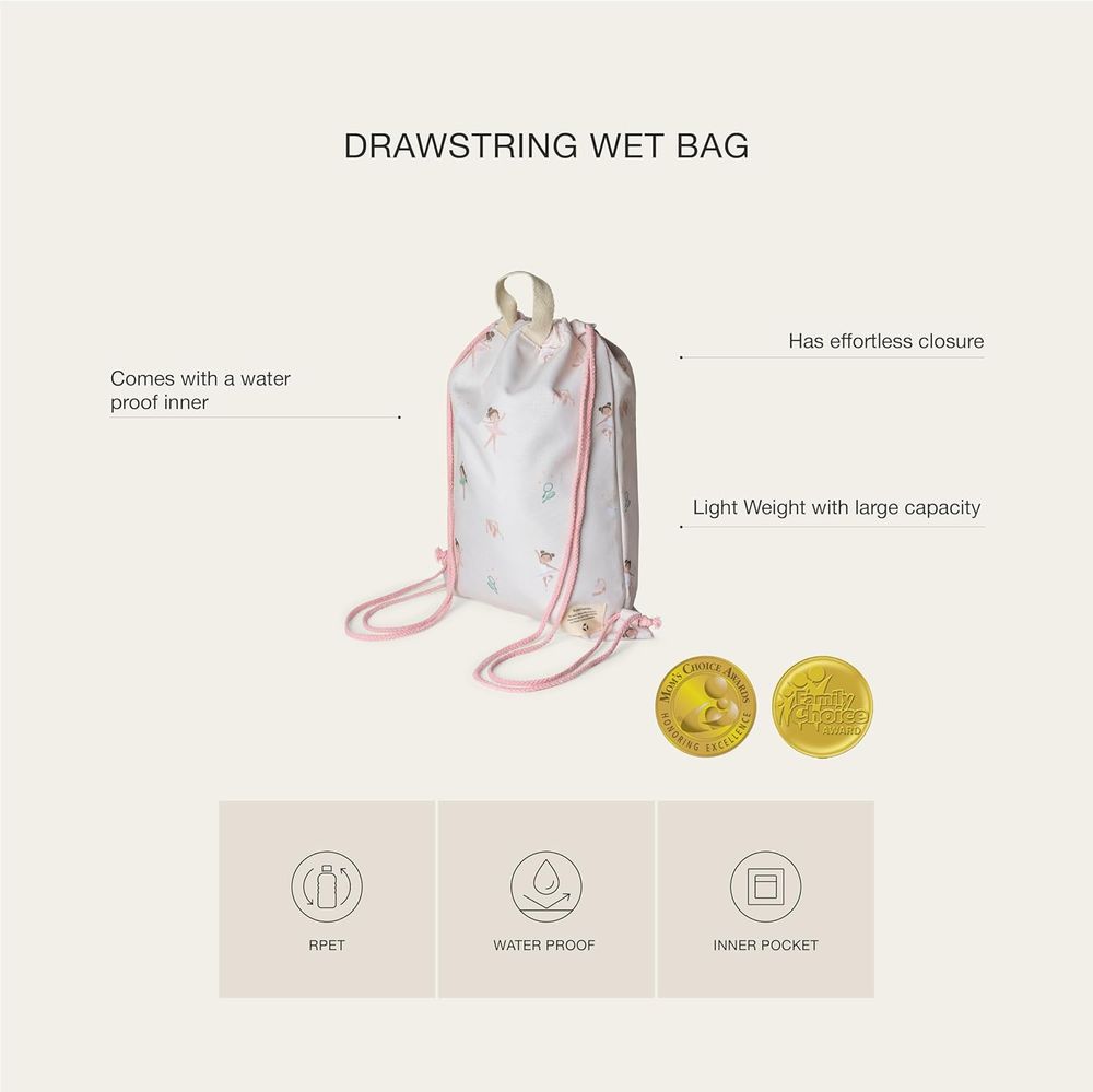 Citron - Stormy Unicorn Drawstring Wet Bag - Pink