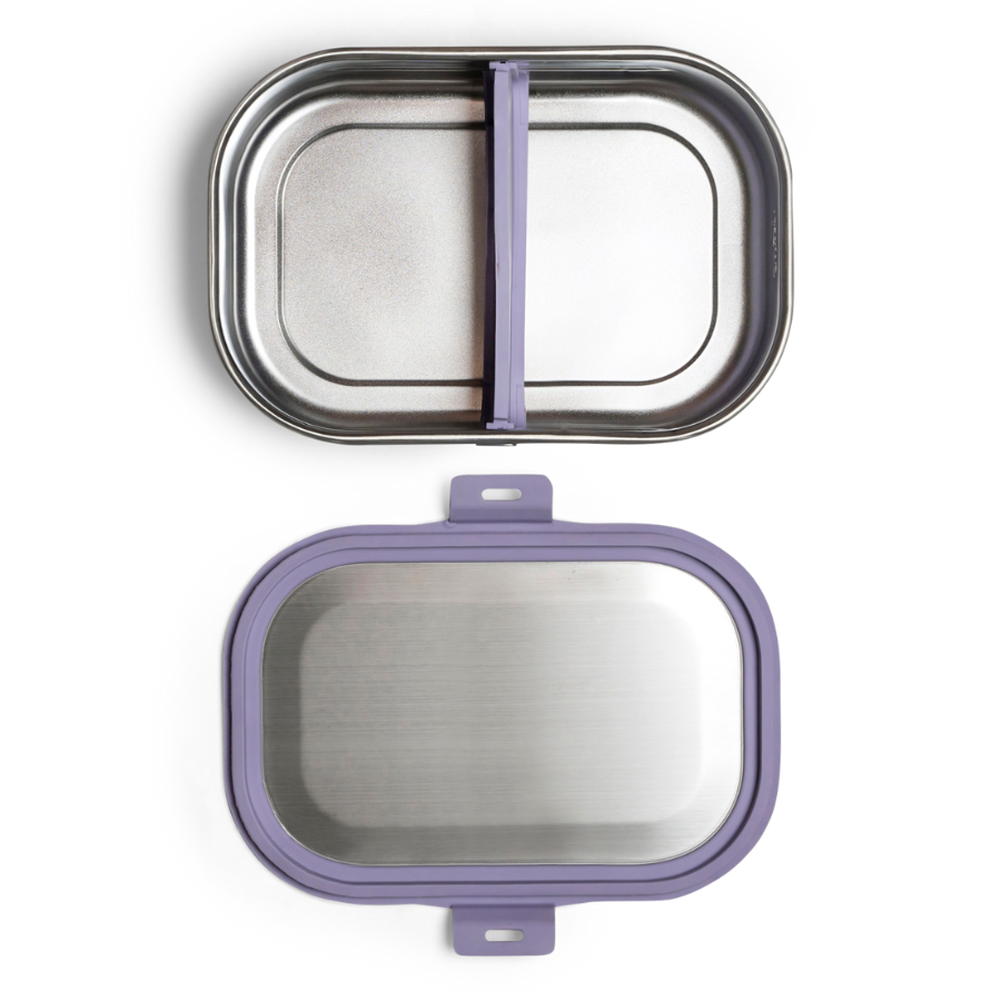 Citron - 2-Compartment Stainless Steel Lunch Box - Purple