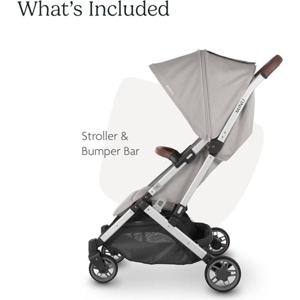 Uppababy - Minu V2 Lightweight Stroller - Stella - Grey Melange