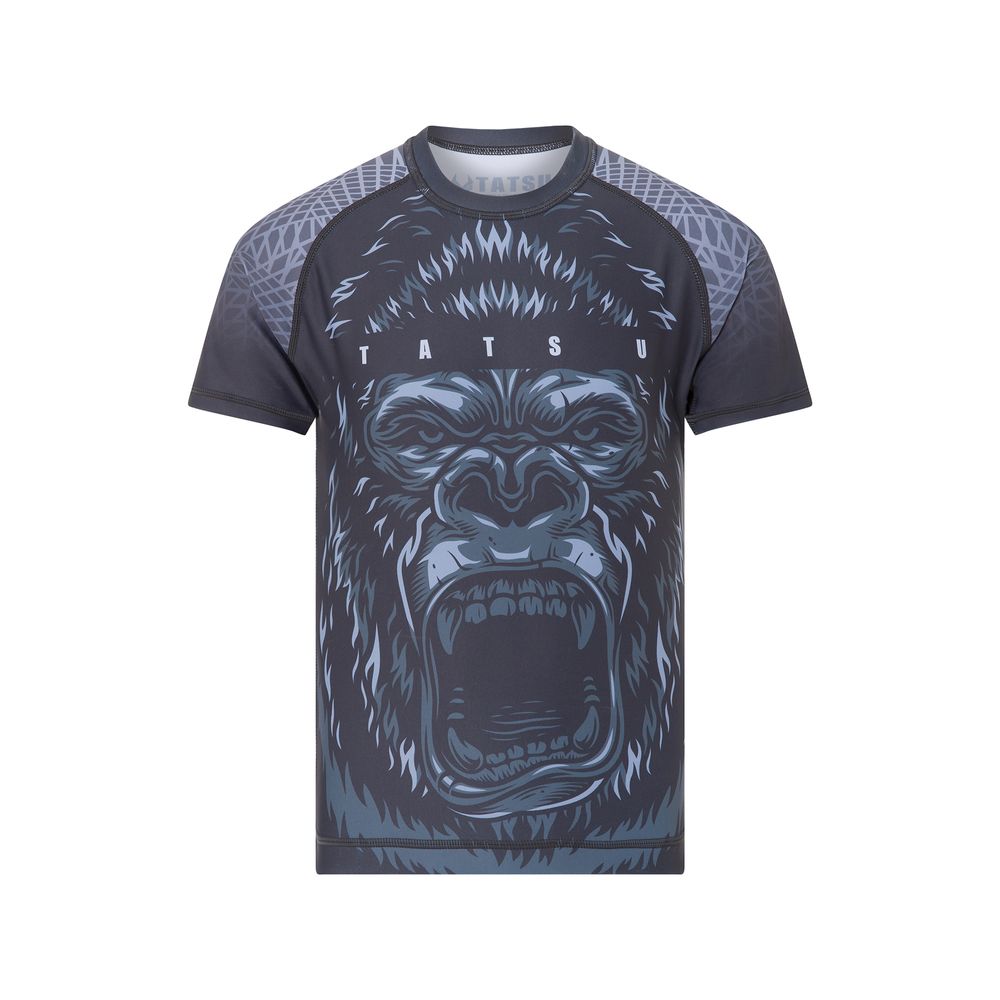 Tatsu Dragon Kids' Gorilla Short Sleeves Rashguard - Grey