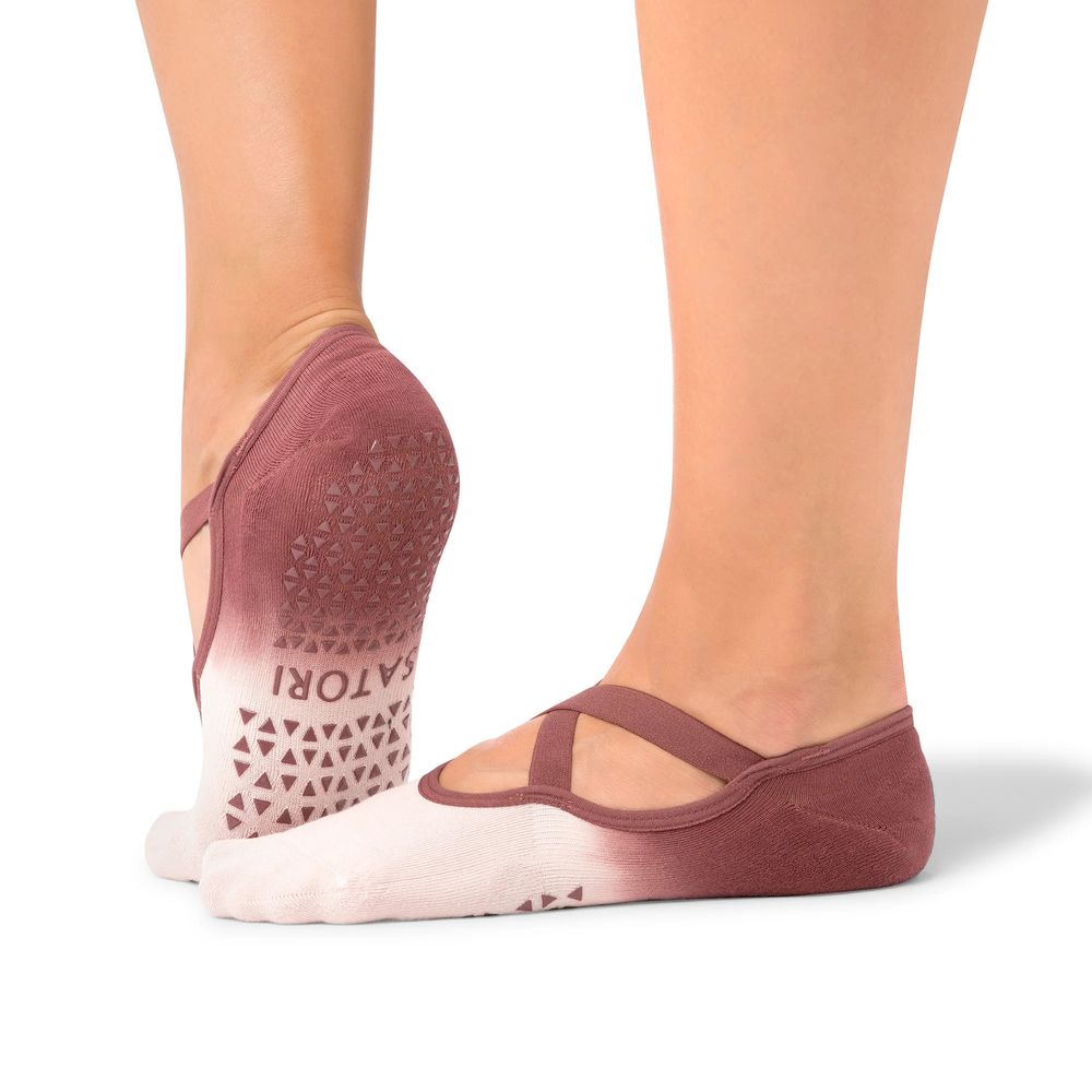 Satori Athletica - Naomi Grip Socks - Acai Berry Ombre