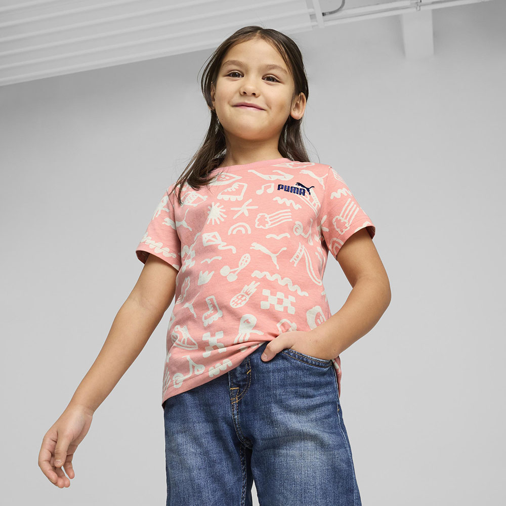 Puma - Sandy Adventures Aop Short Sleeve T-Shirt - Pink