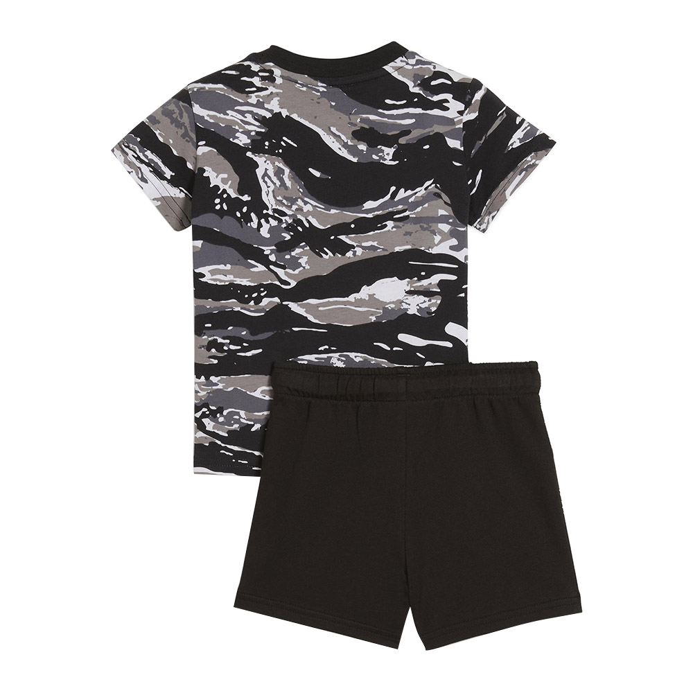 Puma - 2pc-Set - Minicats Ess Camo Tee & Shorts - Black