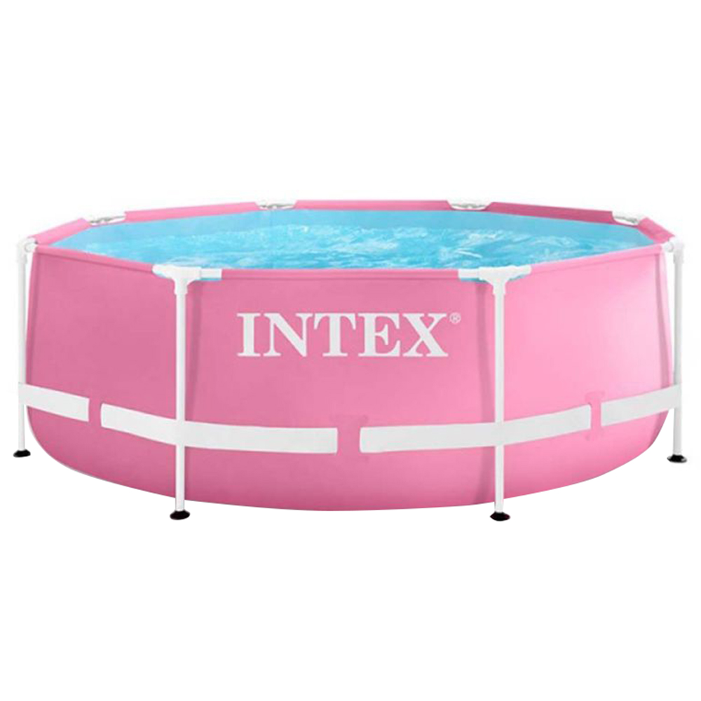 Intex - Metal Frame Pool - Pink - 244x76 cm