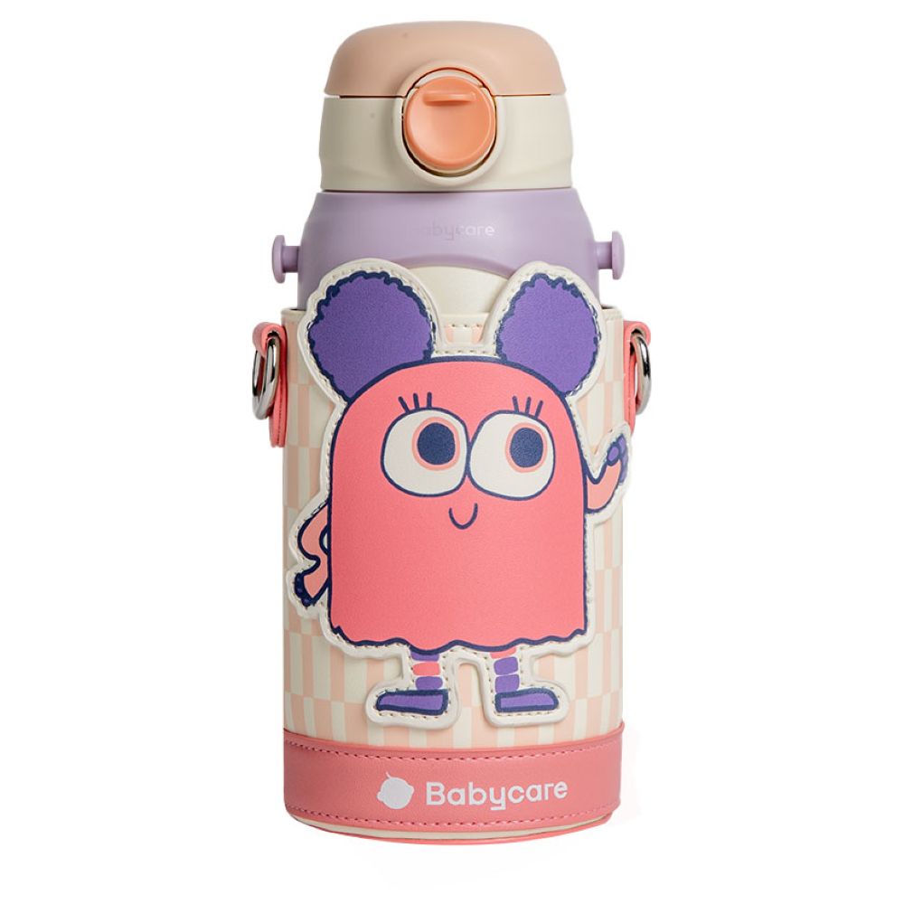 Babycare - 3 - in - 1 Vacuum Bottle With Straw - Pink Lady - 600ml