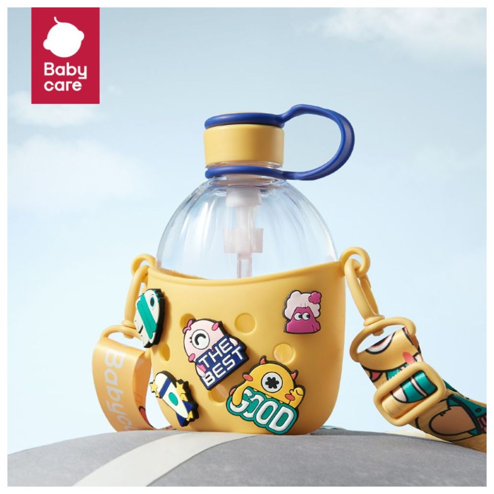 Babycare - DIY Bottle With Straw - Yellow - 660ml