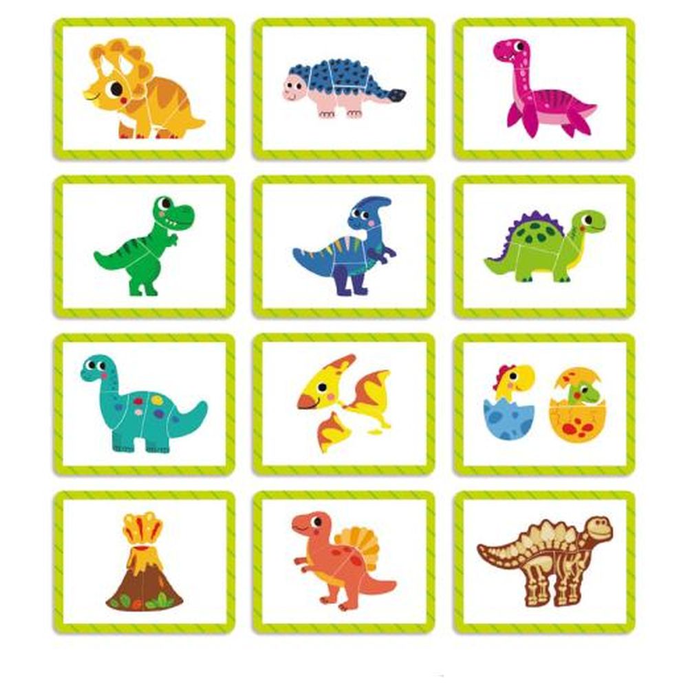 Tooky Toy - Dinosaur Themed Magnetic Travel Play Box - 12pcs