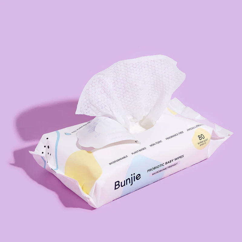Bunjie - Probiotic Baby Wipes - 80pcs