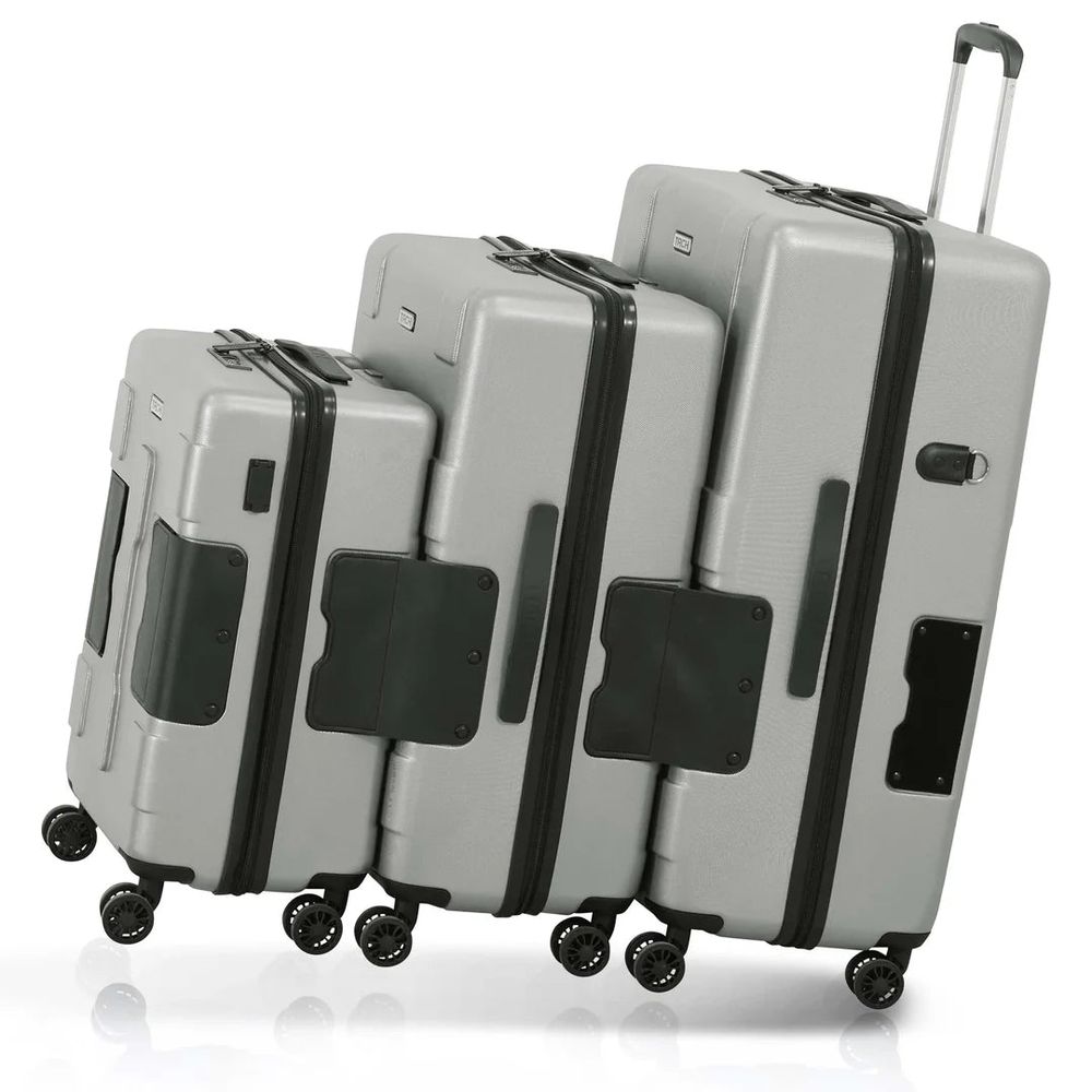 TACH - Connectable Luggage - Silver - 3pc-Set