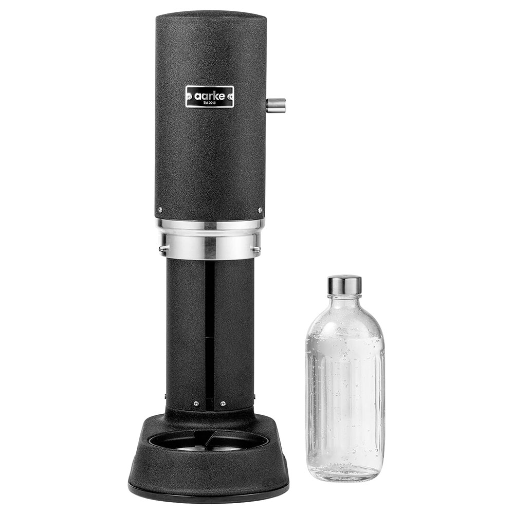 Aarke Carbonator Pro With Glass Bottle - Matte Black