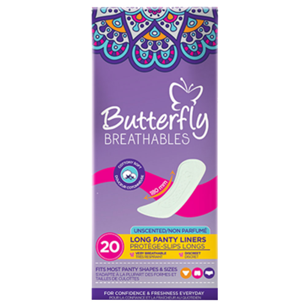 Butterfly - Long Panty Liners - Pack of 20