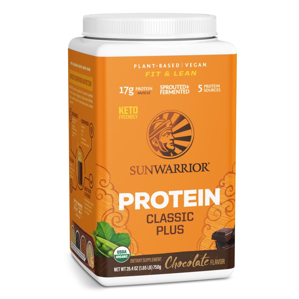 Sunwarrior - Classic Plus Fit & Lean Organic Protein Powder - Chocolate - 750G