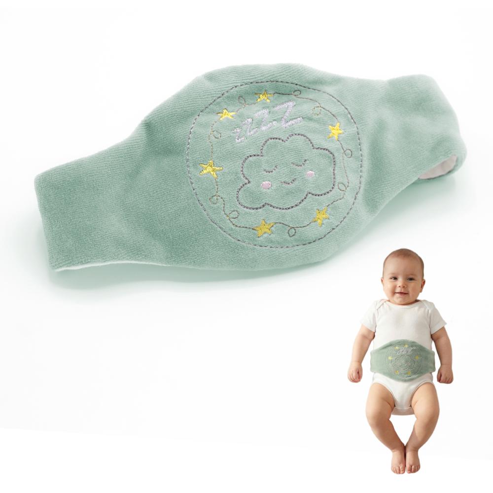 Babyjem - Baby Colic Relief Belt with Natural Cherry Seeds - Green