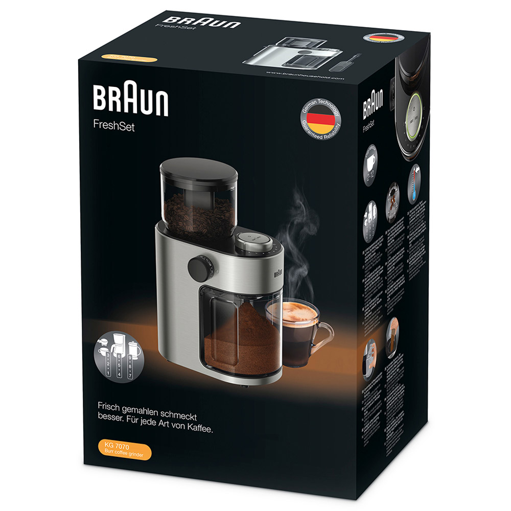 Braun FreshSet Burr Coffee Grinder - Stainless Steel