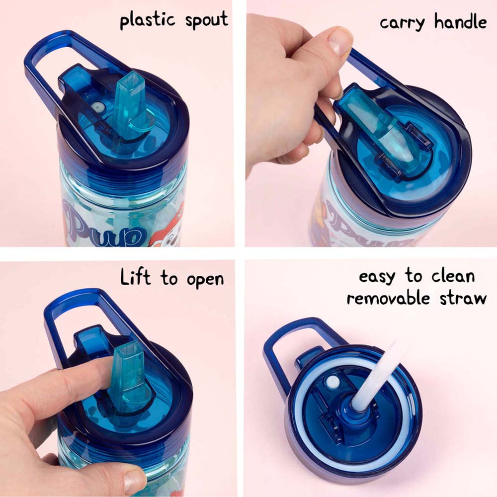 Fringoo - Plastic Bottle With Straw - Paw Patrol - 580 ml