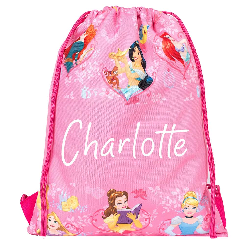 Fringoo - Personalized Drawstring Bag - Disney Princess - 16-Inch/41cm