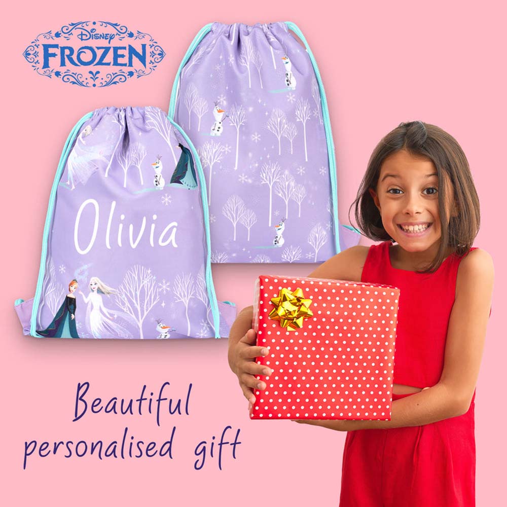 Fringoo - Personalized Drawstring Bag - Frozen - 16-Inch/41cm