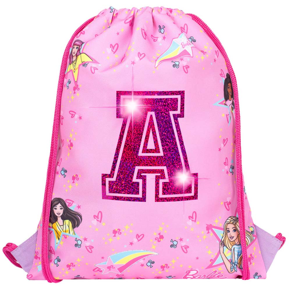Fringoo - Personalized Drawstring Bag - Barbie - 16-Inch/41cm