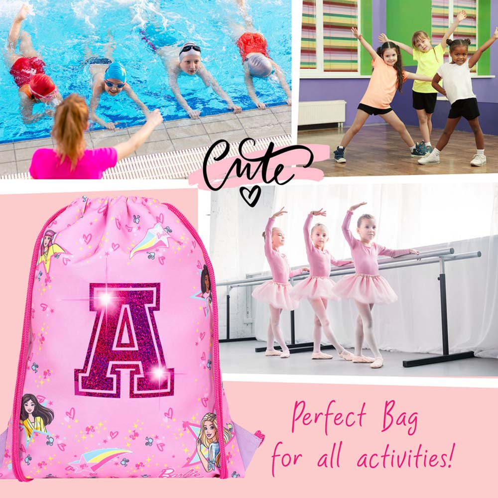 Fringoo - Personalized Drawstring Bag - Barbie - 16-Inch/41cm