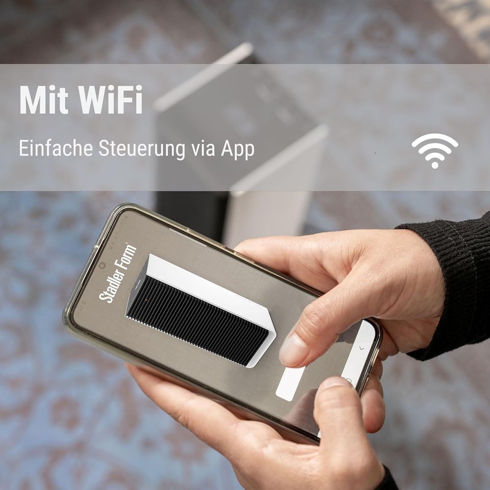 Stadler Form - Sam Swiss Design Fan Heater With Wi-Fi - White - 2000 W