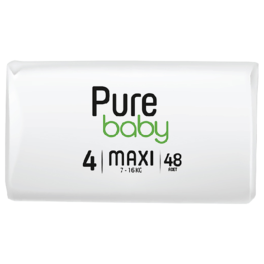 Purebaby - Pull Up Pant Diapers w/ Organic Bamboo - 7-16 Kg - S4 - 48pcs