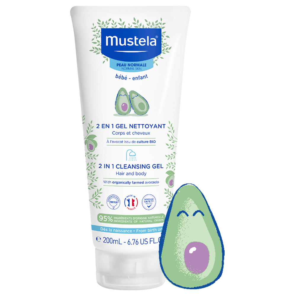 Mustela 2-in-1 Hair and Body Cleansing Gel - 200ml