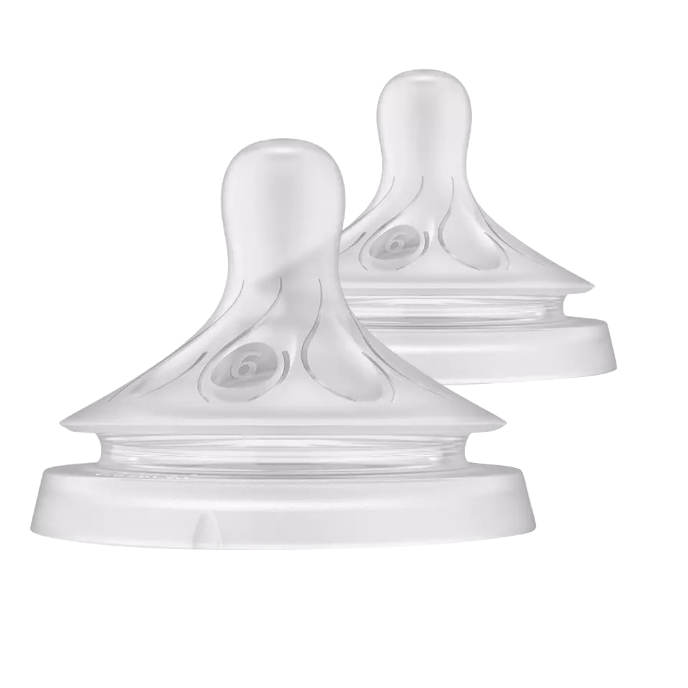 Philips Avent - Natural Response Baby Bottle Teat -  T6 - Pack of 2