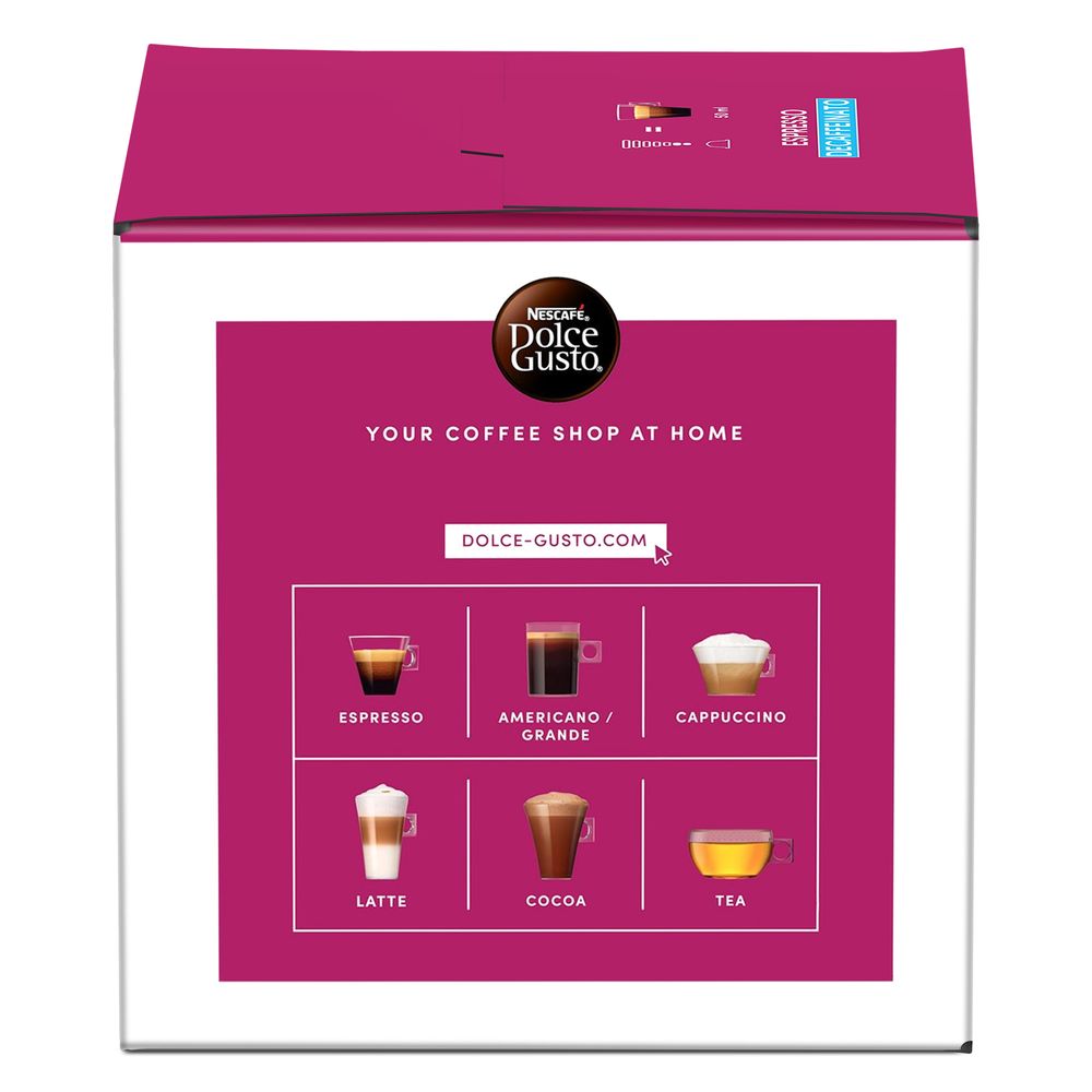 Nescafe Dolce Gusto - Espresso Decaf Coffee - 16 Capsules - 88 gm
