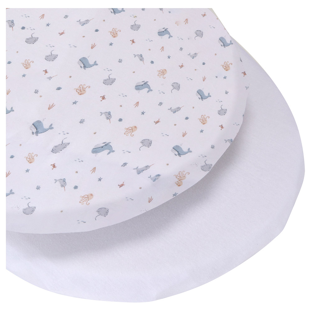 Baby Elegance - Jersey Sheets For Moses Basket - Under the Sea - 2pcs