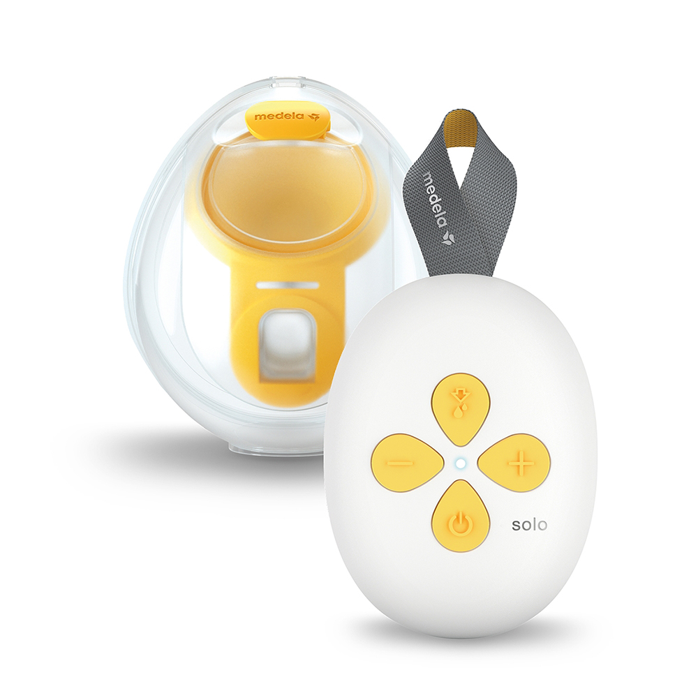 Medela Solo Hands-Free Single Electric Breast Pump - Yellow/White