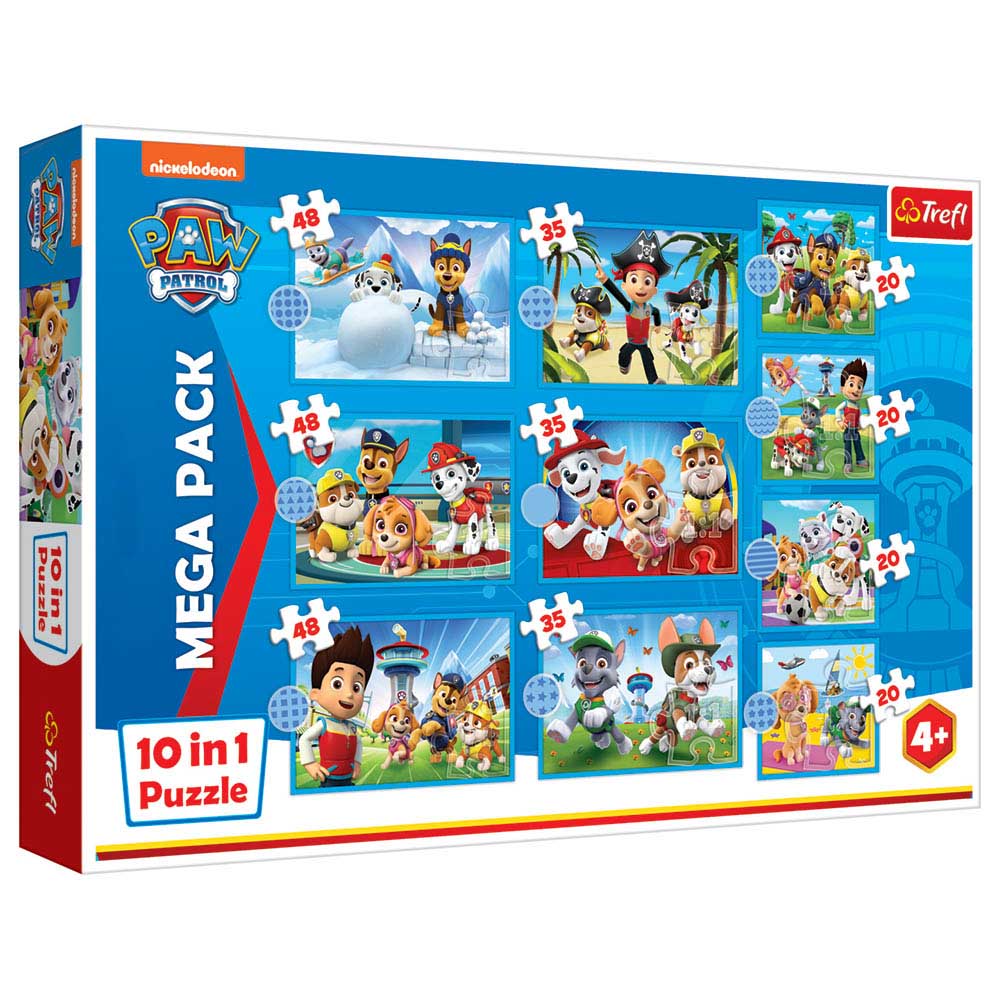 Paw Patrol - 10-In-1 Reliable Paw Patrol Team Puzzle - 329pcs