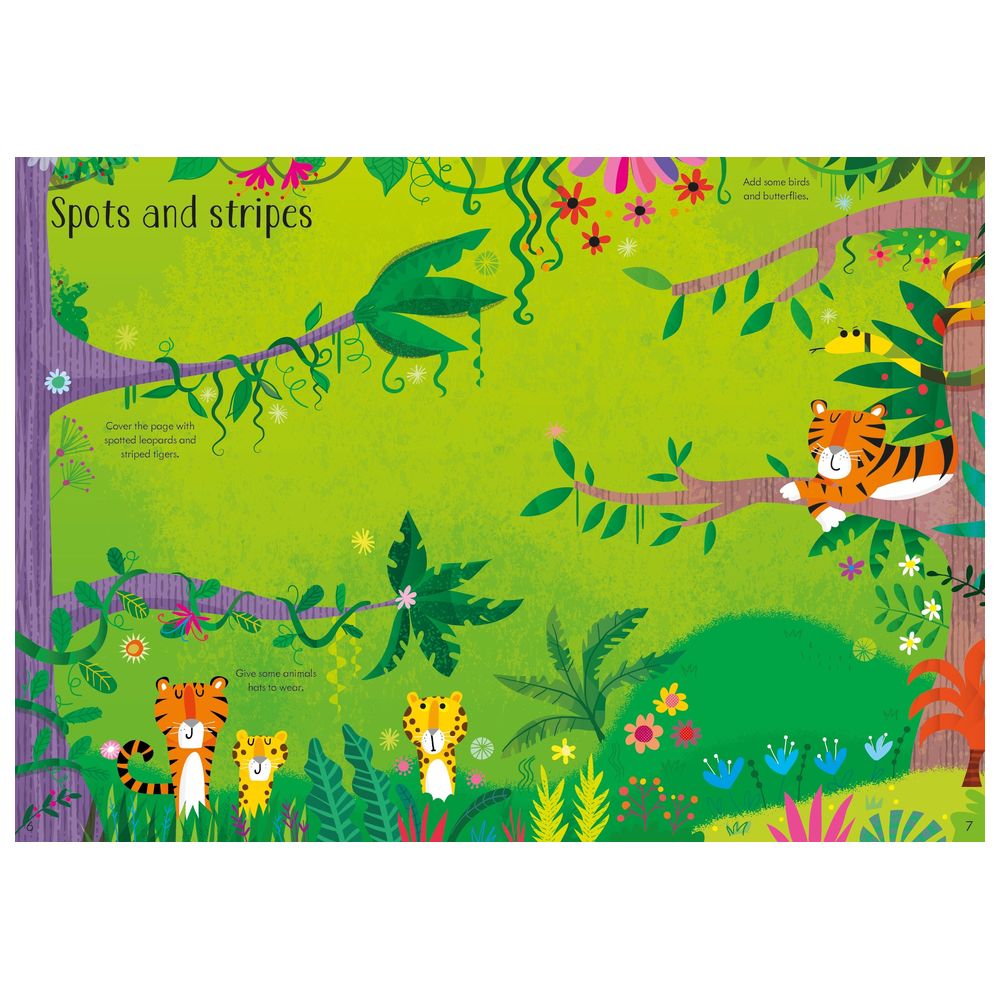 Usborne Books - Little First Stickers - Jungle