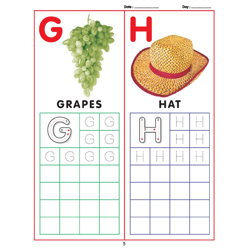 ABC Capital Letters Writing Book