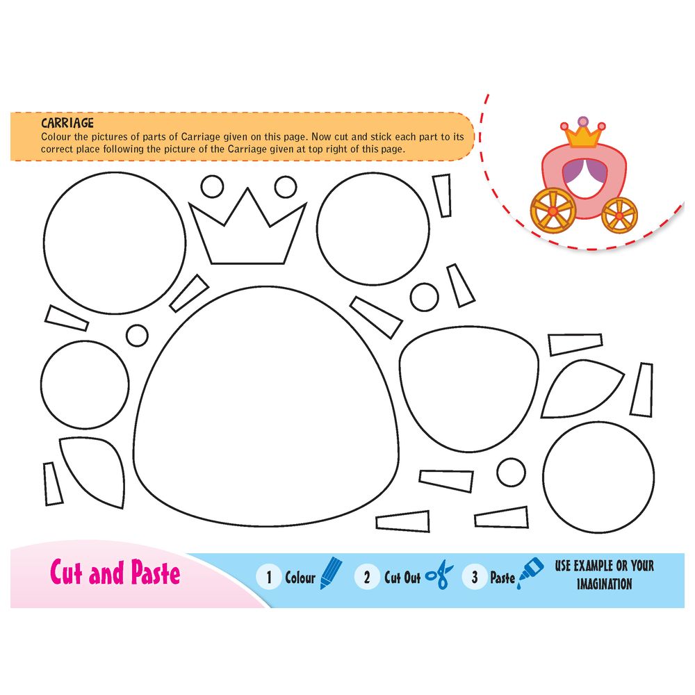 Colour, Cut And Paste Activity Book - Mix Bag