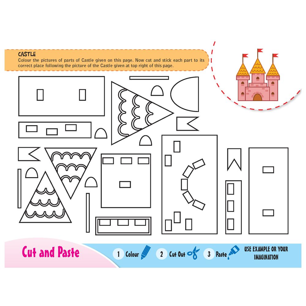 Colour, Cut And Paste Activity Book - Mix Bag