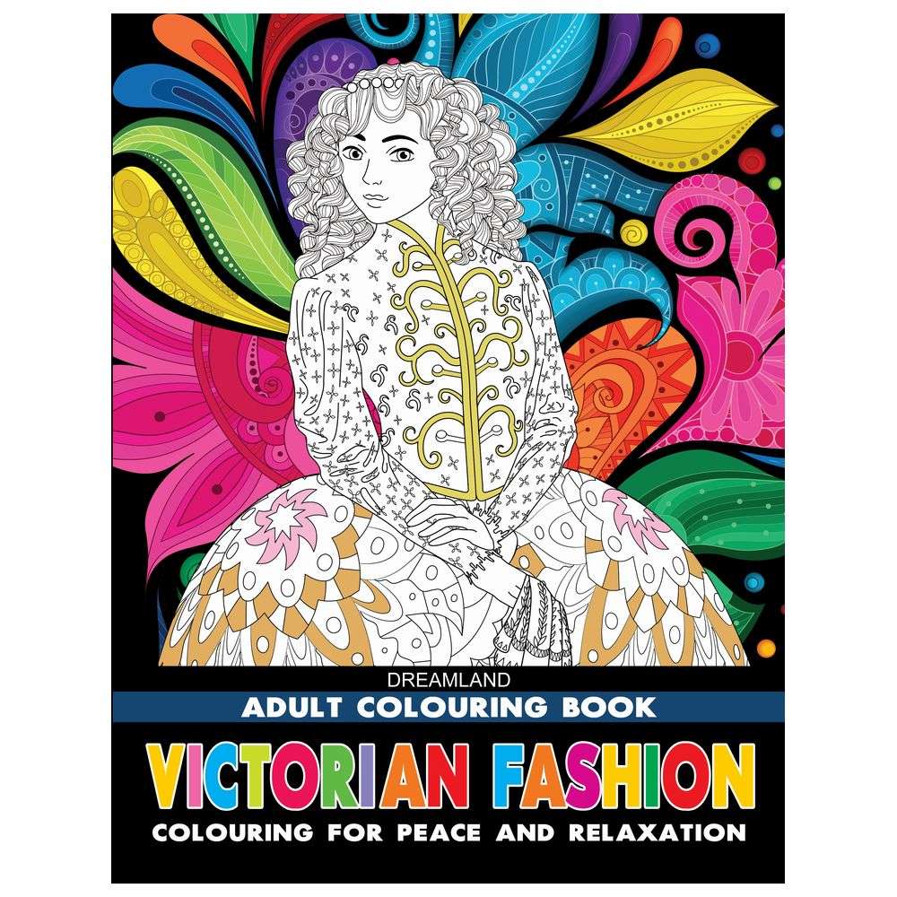 Victorian Fashion Colouring Book for Adults