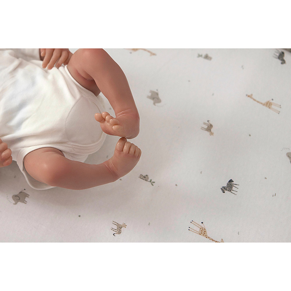 Baby Elegance - Jersey Sheets For Moses Basket - Safari - 2pcs