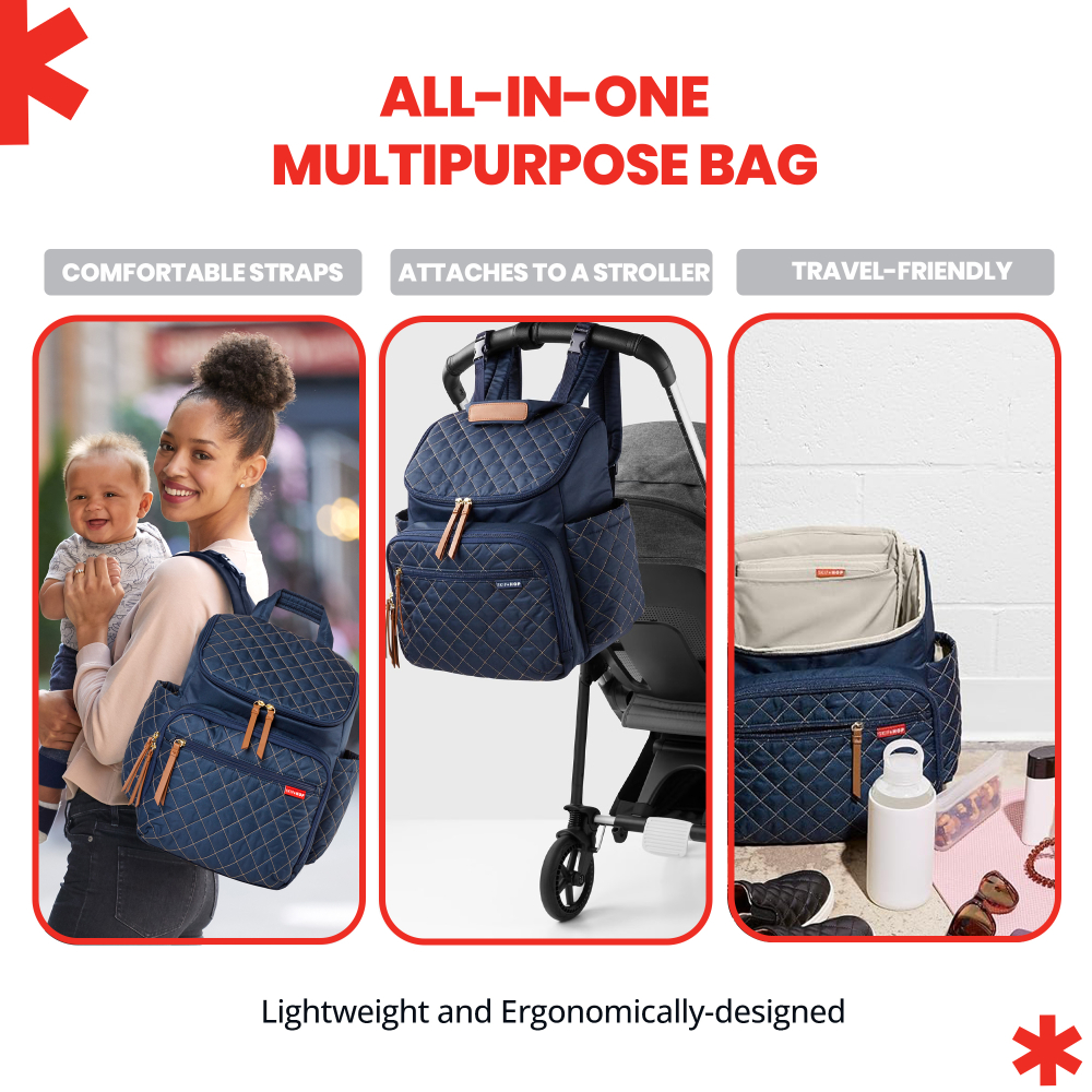 SkipHop - Forma Diaper Backpack - Navy Blue