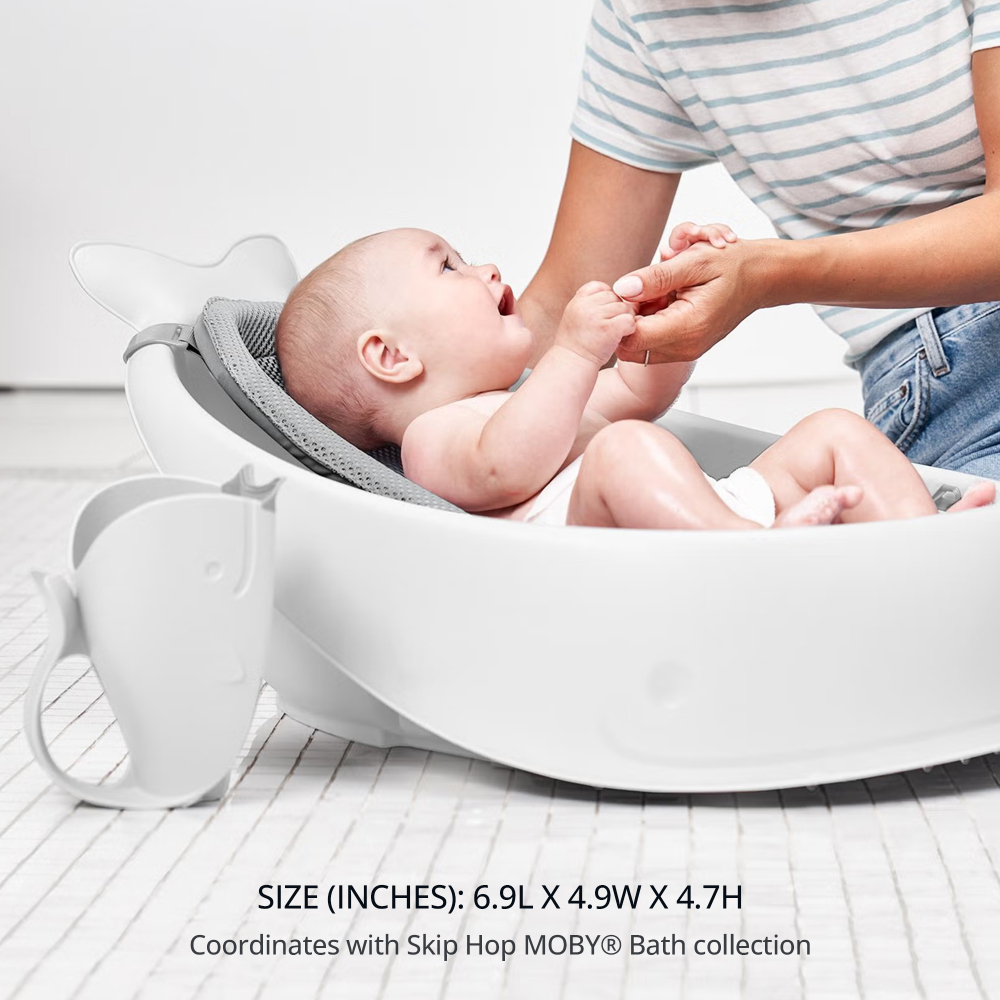 SkipHop Moby Waterfall Baby Rinser - White