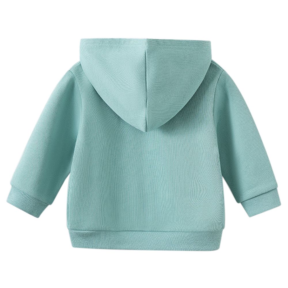 Sugar Rush - Hooded Full Sleeves Zipper Jacket - Blue