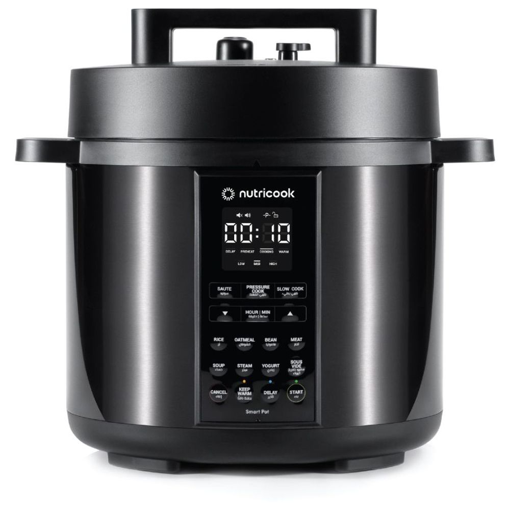 Nutricook 9-in-1 Smart Pressure Cooker 8L, 1200W - Black
