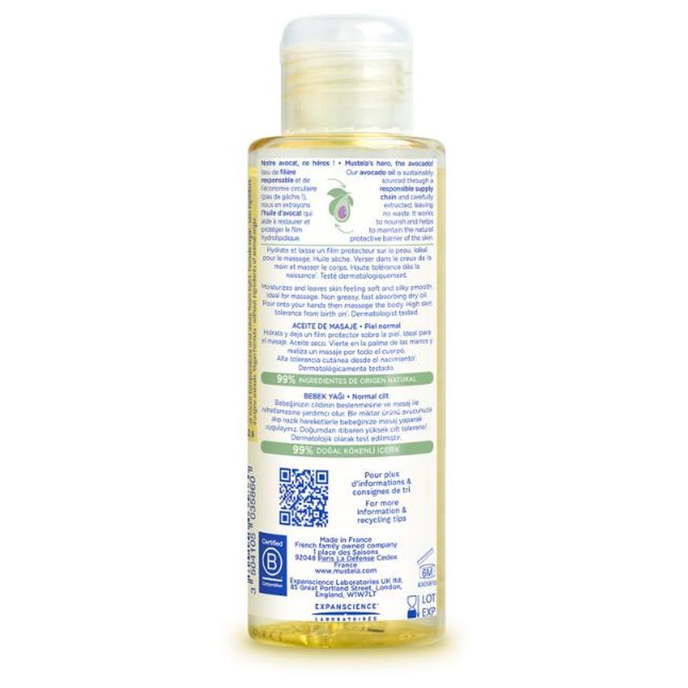 Mustela Baby Massage Oil - 100ml