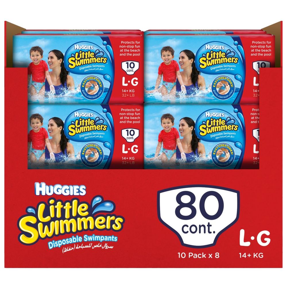 Huggies - Little Swimmer Swim Pants Diaper, Size Large, 80 Swim Pants